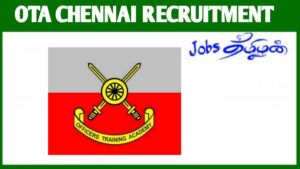 OTA Chennai Recruitment