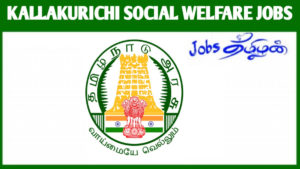 Kallakurichi Social Welfare Recruitment