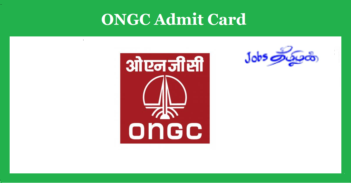 ONGC Non Executive Hall Ticket