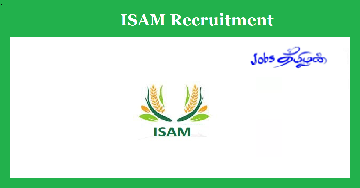 Tamilnadu ISAM Recruitment 