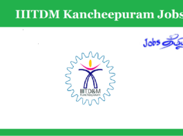 IIITDM Kancheepuram Recruitment