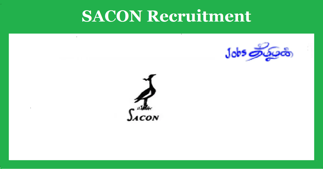SACON Coimbatore Recruitment