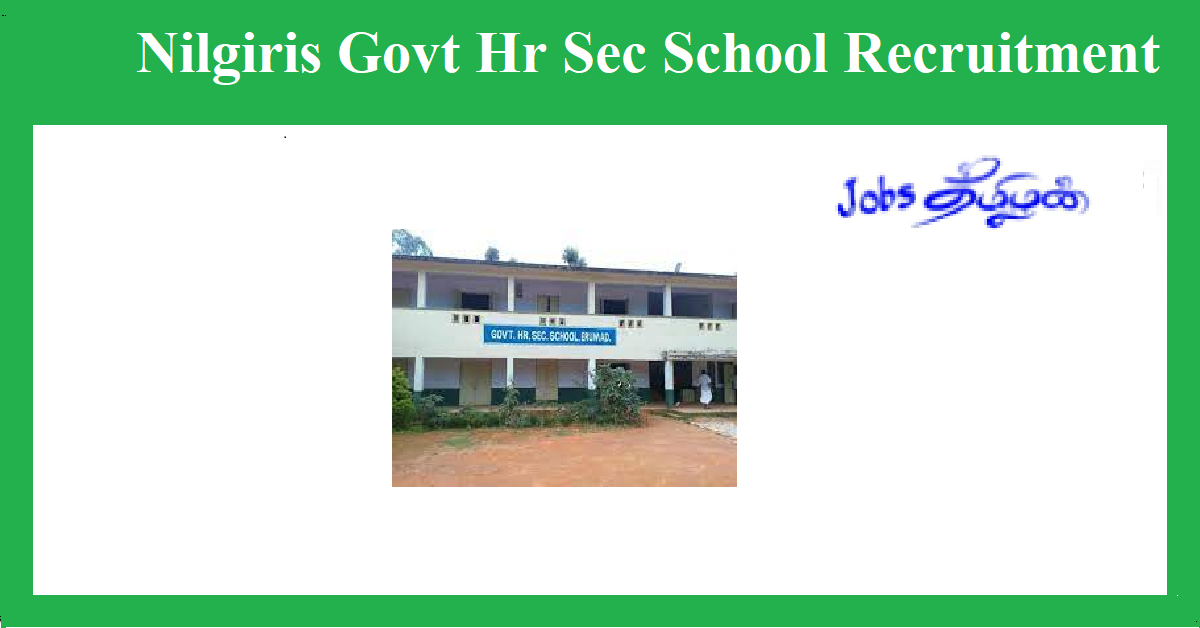 Nilgiris Government Higher Secondary School Recruitment