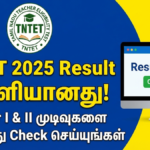 TNTET 2025 Result வெளியானது! Paper I & II முடிவுகளை இப்போது Check செய்யுங்கள்